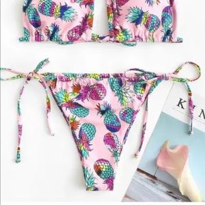Pink Pineapple Bikini String Bottoms🍍